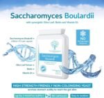 Saccharomyces Boulardii 5 Billion CFU 90 Capsules - No Refrigeration Required - High Strength Non-Colonising Yeast with synergistic Olive Leaf, Biotin and Vitamin D3 - Image 4