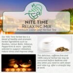 Nite Time Premium Herbal Loose Tea – Mood & Relaxation & Sleep – Rooibos & Lemon Balm & Chamomile & Hibiscus & Lavender & more (100g) - Image 3