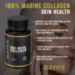Elevate Supplements 100% Marine Collagen (Type 1), 30 Capsules | Added Hyaluronic Acid, Vitamin C & Biotin for Skin, Hair, Nail, Joint & Nervous System Support | Multi-Benefit Beauty Supplement - Image 4