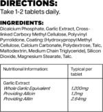 Woods Supplements - Garlic 1200mg 180x Tablets. Cold Processed High Strength Allicin Garlic Supplement for Adults. Supports Heart Health, Immune System & Blood Circulation - Image 3