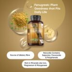 Organic Fenugreek Capsules - 180 Capsules - 3 Months Supply - Rich in Dietary Fibre - Natural Source of Saponins - Soil Association Certified - Vegan & Gluten-Free Fenugreek Supplement for Women & Men - Image 3