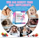 NAD+ Supplement for Women 1000mg - Premium Cellular Energy Booster with Nicotinamide Riboside & Resveratrol, PQQ, Health, Anti-Aging Support NAD Supplements (21pcs) - Image 7