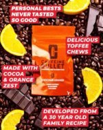 Caffeine Bullet Energy Chews - Chocolate Orange. 16 * 85mg - Faster Kick Than Pills, Gels & Gum. Sport Science for Running, Cycling, Gaming. A Pre Workout Endurance Boost. - Image 4