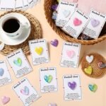 party greeting 40 Set Glitter Pocket Heart Hug Emotional Support Gifts Mental Health Anxiety Relief Positivity Autism Fidget Gift Stress Relief Gift for Boy Girls Back to School Favor - Image 5