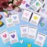 party greeting 40 Set Glitter Pocket Heart Hug Emotional Support Gifts Mental Health Anxiety Relief Positivity Autism Fidget Gift Stress Relief Gift for Boy Girls Back to School Favor - Image 6