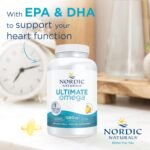 Nordic Naturals, Ultimate Omega-3, 1280mg, with EPA and DHA, High Dose, Lemon Flavour, 180 Softgels, Lab-Tested, Soy Free, Gluten Free, Non GMO - Image 3