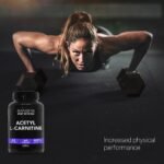 Bandini® Acetyl L-CARNITINE 1000mg per Serving | 60 Vegan Capsules (2 Months Supply) | High Strength ALCAR | L Carnitine Tartrate Natural Energiser | Improves Sports Performance & Metabolism | Non-GMO - Image 6