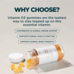 Vitamin D Gummies 25mcg - Support Immune System, Bone Health & Muscle Function - Orange - Vegetarian Friendly - 60 Gummies - Essential Vitamin D for Immune Boost, Bone Maintenance & Muscle Support - Image 3