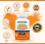 Organic Turmeric Curcumin High Strength and Black Pepper with Ginger 120 Vegan Capsules 2130MG Advanced Turmeric with Active Ingredient Curcumin - Image 3