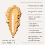 KIKI Health Organic Shiitake Extract Mushroom Powder | 30% Beta-Glucan Polysaccharides| Promotes Immune, Bone & Gut Health, Lowers Cholesterol | Organic Plant-Based Superfood Powder Supplement – 50g - Image 3