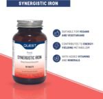 Quest Synergistic Iron 15mg Tablets with Vitamin B, C & Copper. Helps Reduce Tiredness & Fatigue Plus Formation of Red Blood Cells & Immune Support. Vegan & Gluten Free Formula. (90 Capsules) - Image 4