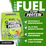 BodyFuel Clear Protein - Beef Protein Isolate - Clear & Refreshing - Best Low Sugar & Lactose-Free Protein Supplement - Muscle Support (500g - 20 Servings) (Citrus Burst) - Image 3