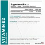 ForestLeaf Vitamin B2 Riboflavin 400mg - Energy, Skin & Cellular Health Supplement - Nervous System Support - Vitamin B 2 VIT B - Non-GMO & Gluten Free - B2 Vitamin 400mg Vegetable Capsules, 90 Count - Image 4