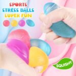 4 Pack Fidget Toys Stress Balls, Malt Sugar Squishy Sensory Stress Balls for Kids & Adults | Slow-Rise Gel Fidget Toys, Anxiety Relief, Autism Support, Classroom Prizes | Squishy Toy - Image 3