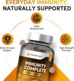 Complete Immune System Booster – 275mg Antioxidant & Vitamin Complex with Elderberry, Vitamin C, Vitamin D3, Zinc, Selenium & More (2 Month Supply) – 120 Vegan Tablets - Image 5
