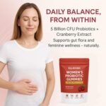 Women’s Probiotic Gummies with Cranberry & Prebiotic Fiber – 5 Billion CFU per Serving, Vegan, Sugar-Free, Gut & Intimate Balance Support – 60 Gummies - Image 4