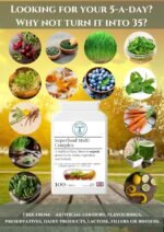 Organic Superfood Multi Complex - Wholefood Nutrition – Chlorella, Spirulina, Turmeric, Kelp, Organic Herbs, Vegetables, Fruits + Digestive Enzymes - 100 Capsules - Image 4