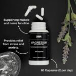 SUNNA SUPPLEMENTS Magnesium Complex with Zinc – High Strength Vegan Capsules for Sleep, Energy & Muscle Support – Magnesium and Zinc Supplement – Gluten-Free – 60 Capsules - Image 3