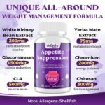 Appetite Suppressants for Women, Natural Fat Burner That Work Fast, High Dose in Glucomannan Konjac Root, White Kidney Bean for Weight Management, Metabolism Booster, Keto Friendly (180 Tablets) - Image 4
