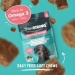 Calming & Anxiety Soft Chew Dog Supplements - Daily Relief from Stress, Anxiety & Nervousness with Chamomile, Green Tea, L-Tryptophan with Omega 3 EPA & DHA – 60 Soft Chews - Image 3