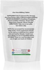 Aloe Vera Extract 6000mg Veg 30 Tablets Vegan Friendly Natural Supplement for Digestive Health & Immune Support - Image 3