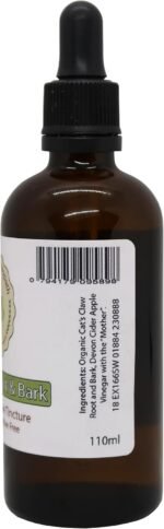 Cats Claw Herbal Tincture (Alcohol & Glycerin Free) – 110ml – in Glass Bottle with Rubber Pipette (x1) - Image 3