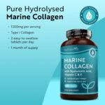 Nutravita Marine Collagen 1000mg - 60 Capsules of Superior Type 1 Hydrolysed Collagen - Enhanced with Hyaluronic Acid, Vitamin C, Vitamin E, Vitamin B2, Zinc, Copper and Iodine - Made in The UK - Image 3