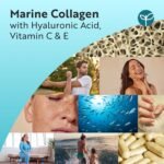 Nutravita Marine Collagen 1000mg - 60 Capsules of Superior Type 1 Hydrolysed Collagen - Enhanced with Hyaluronic Acid, Vitamin C, Vitamin E, Vitamin B2, Zinc, Copper and Iodine - Made in The UK - Image 4