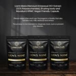Lion’s Mane Mushroom Capsules | 20:1 High Strength Extract | 10,000mg Equivalent | Cognitive, Immune & Digestive Support | 60 HPMC Vegan Friendly Capsules | Non-GMO, Gluten-Free | Made in The UK - Image 7