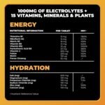 Tonic Health Energy and Hydration Tablets - 15 Vitamins, Minerals, Plants with Panax Ginseng, No Sugar Effervescent Multivitamins - Rehydration Electrolytes Tablets, Mango 60 Count - Image 6