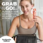 14x Marine Collagen Liquid Sachets - 10,000mg Hydrolysed Type 1 with Vitamin C | Skin, Hair, Nails | Orange Flavor | 2-Week Supply | Higher Absorption vs. Powder/Tablets - Benjamin Button® - Image 5