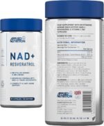 Applied Nutrition NAD+ Resveratrol 500mg per Serving with Vitamin C, Cellular Health, Energy and Healthy Aging Support, Antioxidant Supplement, 60 Capsules (30 Servings) - Image 8