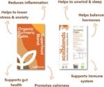 High Strength Turmeric Powder Organic, Black Pepper, Ginger, Flaxseed Protein, Ashwagandha, Maca Root, Date Powder Turmeric Supplement 150g - Immune Support, Inflammation Relief & De-Stress - Image 3
