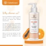 CalmGrace Collagen Gel | Anti-Ageing Collagen Moisturiser | Hydrating Anti Wrinkle Collagen Gel Face & Body Skincare | Non-Greasy Collagen Oil for Face - Papaya and Mandarin (250ml) - Image 4