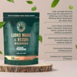 Lions Mane Supplement 4000mg with Reishi Mushroom | Lions Mane Capsules High Strength | 120 Powder Capsules | Vegan | Wiseshrooms - Image 4
