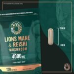 Lions Mane Supplement 4000mg with Reishi Mushroom | Lions Mane Capsules High Strength | 120 Powder Capsules | Vegan | Wiseshrooms - Image 6