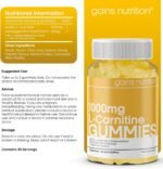 GN Acetyl L Carnitine Gummies | 60 L-Carnitine Gummies for Men & Women - 1000mg Acetyl-L-Carnitine per Serving with Ashwagandha, Vitamins B6, B12 | Mango Flavour, Non-GMO & Suitable for Vegans - Image 3