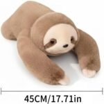 Weighted Plush Animal for Kids & Adults, 45CM Cute Weighted Stuffed Animals, Hugging Pillow for Anxiety Relief & Sleep Support, Red Panda Sloth Stuffed Toys, Gifts for Boys Girls (Sloth) - Image 3