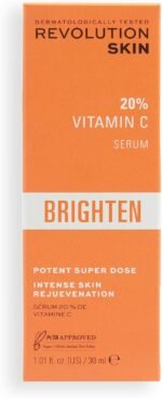 Revolution Skincare London, 20% Vitamin C, High Strength Face Serum, Improves Skin Brightness, Evens Skin Tone, 30ml - Image 4
