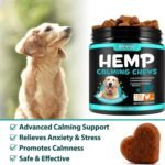 Dog Calming Treats 150 Count, Hemp Calming Chews for Dogs, Helps with Dog Anxiety, Separation, Barking, Stress Relief, Melatonin for Dogs, Sleep Calming Aid, for All Breeds & Sizes - Image 3