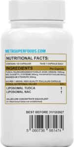TUDCA | Tauroursodeoxycholic Acid (2000mg) | 120 High Strength Capsules | 1-A-Day 4 Months Supply | Bile Salt Liver Health | NAC N-Acetyl Cysteine | Non-GMO, Vegan, Liposomal Max Absorption UK Company - Image 3