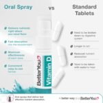 BetterYou Vitamin D3 4000 IU Oral Spray, Fast Acting High Strength Vitamin D3 Supplement, 3-Month Supply, Natural Peppermint Flavour, Made in The UK - Image 5