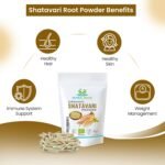 Herbal Magic's Organic Shatavari Root Powder(Asparagus racemosus)-Prized Herb in Ayurveda-Plant of 100 Roots superfood Combi with Milk& Honey - Free from Fillers&Preservatives-300g - Image 4