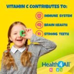 Health4All Kids Vitamin C 250mg, 90 Chewable Tablets 3 Months Supply for Children 3+ Immune System Support, Natural Vegan Orange Flavour | Made in UK (Not Gummies) - Image 3