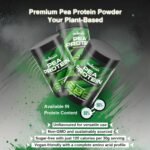 Pea Protein Powder 1000g – Plant-Based 80% Protein, Unflavoured & Sugar-Free Supplement for Lean Muscle Growth – 33 Servings - Image 5