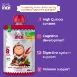 Little Inca Organic Baby Food Pouches Quinoa Porridge (6x100g) | Quinoa-based Dairy-Free Baby Pouches | 8 Months+ | Recyclable Plant-Based Veg & Fruit Pouches | Supports Gut/Cognitive Health - Image 5