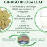 Ginkgo Biloba Loose Leaf Herbal Tea – Whole Leaves of Maidenhair for Healthy Herbal Infusion (100g) - Image 4