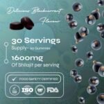 Known 1600mg Shilajit Gummies with Ashwagandha – Blackcurrant Flavour – Vegan Gummy Supplement – 50% Fulvic Acid with Vitamin B12 & Zinc – Energy & Metabolism – 3 Month Supply – for Men & Women - Image 4