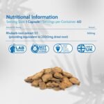 Health4All Rhubarb Root 2500mg 60 Capsules, Natural Laxative Supplement, Reduce Bloating | Digestive Support Vegan Capsules, 2 Months Supply | Made in UK - Image 5