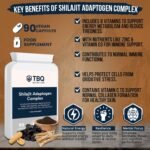 Shilajit 2000mg Adaptogen Complex with Ashwagandha, Rhodiola, Zinc, B6 & D3 | 90 Capsules | UK-Manufactured - Image 4